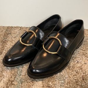 ASOS Shoes Black Leather Loafers Size 6 Like NEW!